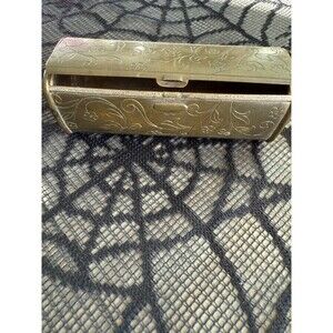 Lipstick Metal Case Gold Vintage